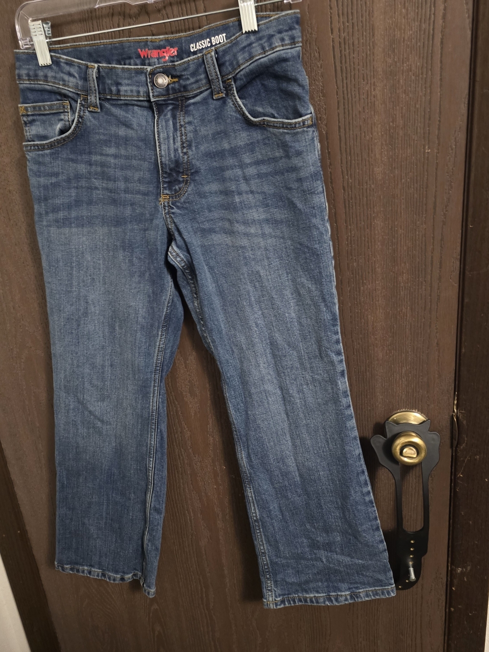 Wrangler Boys Classic Bootcut Jeans - Medium Blue Denim